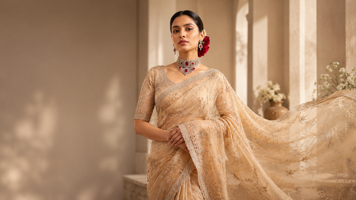 Tissue saree in a new light