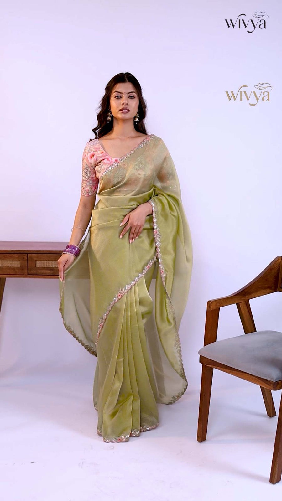 Pastel saree edit
